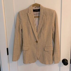 Zara Basic corduroy tan blazer